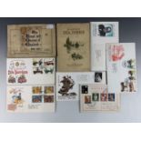 First Day Covers and two cigarette card albums entitled The Kings and Queens of England 1066-1935