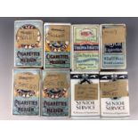 Eight packs of various cigarette cards