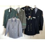 Six post-War German Police / Deutsche Polizei tunics