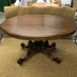 A Victorian mahogany tilt-top breakfast table