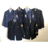 Six post-War German Police / Deutsche Polizei tunics