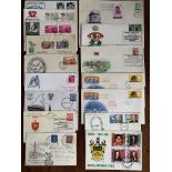 A quantity of vintage first day covers
