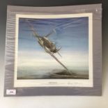 After Sandy Johnstone, "Spitfire Supreme", giclee print, pencil signed by Sandy Johnstone, RAF