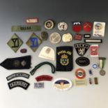 Sundry military and police badges