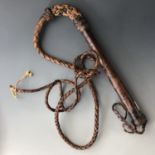 A Middle Eastern leather whip