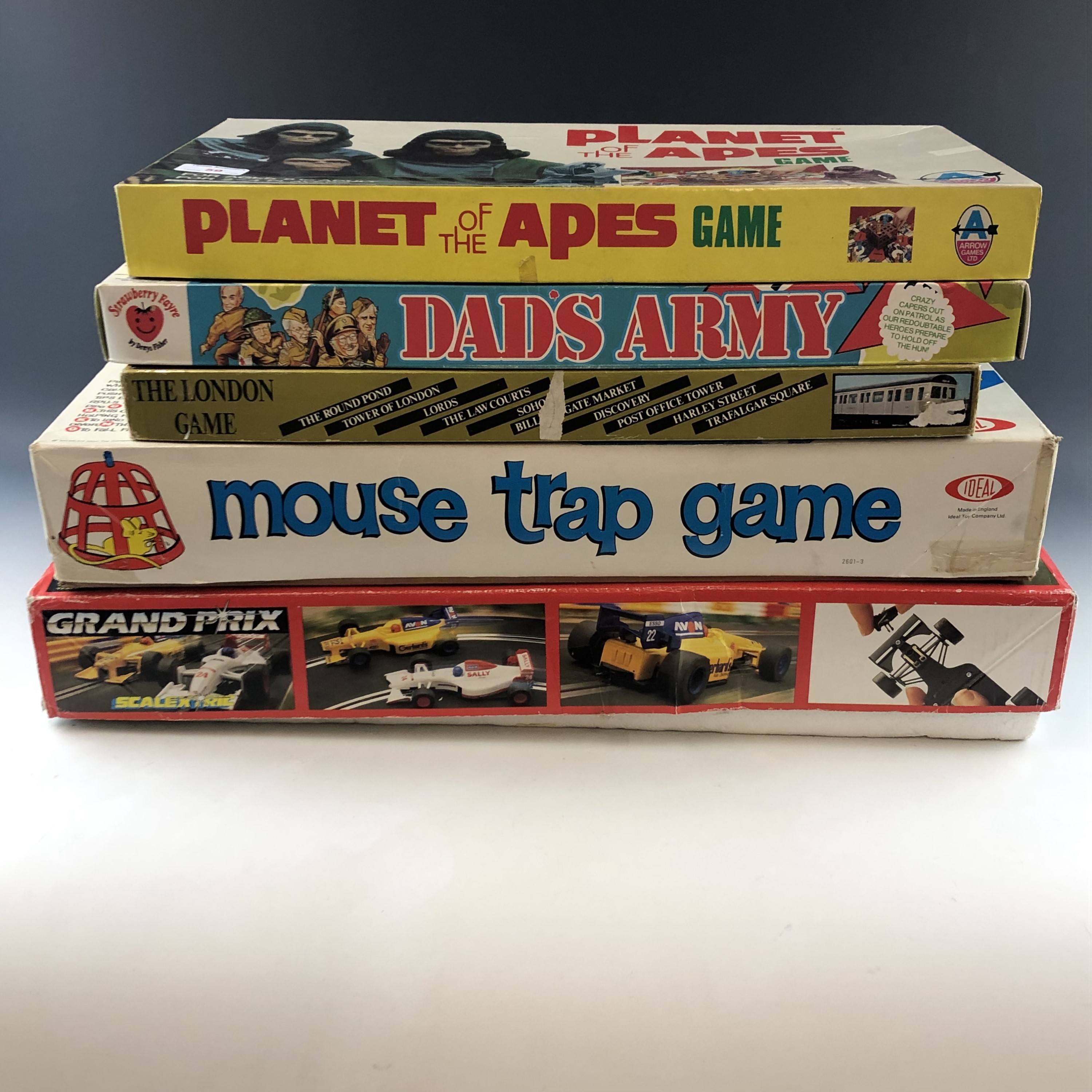 A Scalextric Grand Prix slot car racing set, together with Dad's Army, Planet of the Apes and - Image 2 of 2