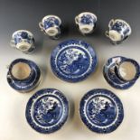 A Burleigh Ware Willow pattern tea set