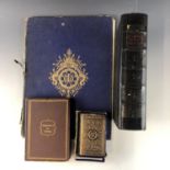 Sundry Victorian books including "Illustrations of the Life of Martin Luther engraved in the line