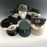 A quantity of post-War German Police / Deutsche Polizei caps