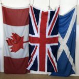 A Canadian national flag of multi-piece cotton construction by James Stevenson (Flags) Ltd of