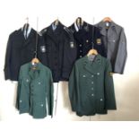 Six post-War German Police / Deutsche Polizei tunics