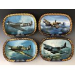 RAF Wings of Victory plates including The Lancaster, The Spitfire, The Hurricane and The Mosquito