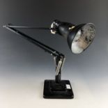 A vintage Herbert Terry Anglepoise lamp, (shade a/f)