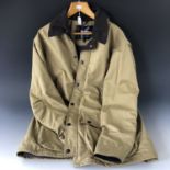 A Barbour breathable tan jacket, size L