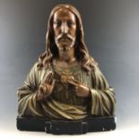 An Italian plaster bust of Christ, second quarter 20th Century, 41 cm