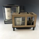 Two Vintage barographs / thermal - hygrographs