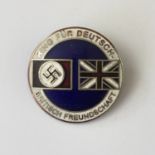 A British Freundschaft enamel badge