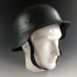 A post-War German Saarland Police / Polizei steel helmet