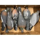 A quantity of pigeon decoys