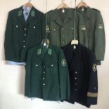 Five post-War German Police / Deutsche Polizei tunics etc
