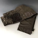A pair of Seeland Seetex breathable moleskin and field sports trousers, waist 37"