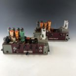 Two Bell & Howell valve amplifiers, (incomplete)