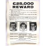 A quantity of 1970s Police "Wanted" posters