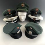 A quantity of post-War German Rheinland Pfalz Police / Deutsche Polizei caps