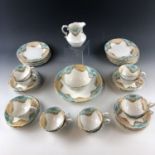 A late Victorian / Edwardian Aynsley tea set, pattern No. 15151