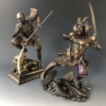 Two boxed Bronze Art Gallery figurines of Samurai warriors