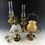 Four electric "oil" lamps