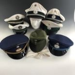 A quantity of post-War German Bavarian Landes Police / Deutsche Polizei caps