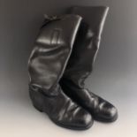 A pair of German Police leather boots