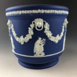 A Wedgwood jasper ware cachepot