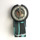 A Swatch POP watch, with elasticated sports strap
