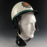 A post-War German Volkspolizei motorcyclist's helmet
