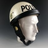 A post-War German Bavarian Police / Polizei motorcyclist's helmet