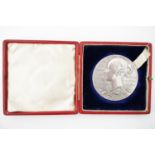 A Queen Victoria Diamond Jubilee silver medallion designed by George William De Saulles after Thomas