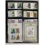A collection of QEII stamps including UMM GB commemoratives, including early phosphors