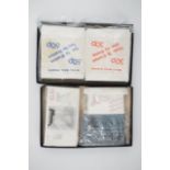 A collection of GB stamp booklets, including M20g MAR 1960 with graphite lines, M13g AUG 1959 with