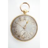 A Victorian 18ct gold open-faced pocket watch, having lever movement by Henry Butler of Wem and