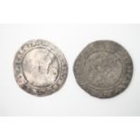 Two Elizabeth I silver Sixpence coins