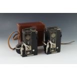 Two 1930s Midas cine camera projectors