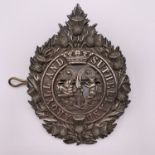 An Argyll & Sutherland Highlanders silver cap badge, Jennens & Co, Birmingham, 1911