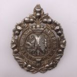 An Argyll & Sutherland Highlanders silver cap badge, Sheffield, 1980