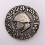 An Italian Fascist Youth / GIL badge