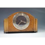 A H.A.C. oak mantle clock