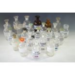 A large collection of 20th Century glass chemist's / apothecary's jars