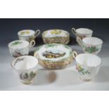 A Royal Albert tea set for six in the "Traditional British Songs" pattern