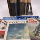 A quantity of books on Great War and military aviation